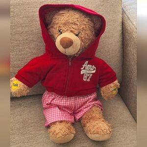 Build-A-Bear Aeropostale Red Hoodie Aero Ath Dept 87 Plush